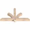 Ekena Millwork Redmond Smooth Timber Gable Bracket, Douglas Fir, 48"W x 28"H x 3 1/2"D x 3 1/2"F, 14/12 Pitch GBW048X28X0404RED00SDF - alternate 5